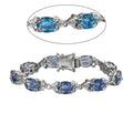Color Change Fluorite (IR) Bracelet in Platinum Over Sterling Silver (6.50 In) 19.60 ctw - Sticky add to cart bar