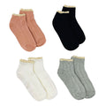 Ankle Sock Set of 4- Classic - White, Black, Heather Gray and Chic Blush - Sticky add to cart bar