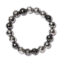 Hematite Beaded Stretch Bracelet 362.25 ctw