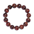 Red Tiger's Eye Beaded Stretch Bracelet 304.00 ctw - Sticky add to cart bar