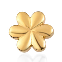 Vermeil Yellow Gold Over Sterling Silver Floral Charm