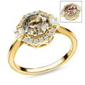 CERTIFIED ILIANA 18K Yellow Gold AAA Turkizite and Diamond G-H SI Ring with Free Appraised Certificate 3.25 Grams 2.00 ctw - Sticky add to cart bar