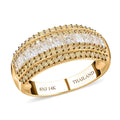 14K Yellow Gold Natural Yellow and White Diamond (SI) Ring (Size 10.0) 1.00 ctw - Sticky add to cart bar