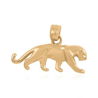 Made in America 10K Yellow Gold Panther Pendant 0.90 Grams