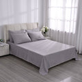 Set of 6 Light Grey Color Silver Infused Sheet - Queen (Microfiber) - Sticky add to cart bar