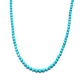 10K Yellow Gold AAA Turquoise Beaded Necklace 18 Inches 51.90 ctw - Sticky add to cart bar