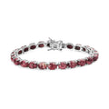 Premium Norwegian Thulite Bracelet in Platinum Over Sterling Silver (6.50 In) 23.50 ctw - Sticky add to cart bar