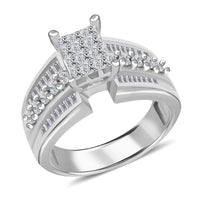 14K White Gold Diamond G-H I1 Ring 7 Grams 1.00 ctw (Del. 10-12 Days)
