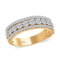14K Yellow Gold Diamond G-H I1 Ring 1.50 ctw (Del. in 15-20 Days)