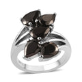 Elite Shungite 5 Stone Ring in Stainless Steel 2.10 ctw - Sticky add to cart bar
