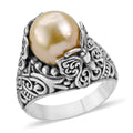 Bali Legacy South Sea Golden Pearl Butterfly Ring in Sterling Silver - Sticky add to cart bar