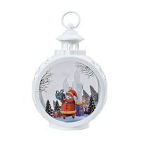 Hanging Lantern Christmas LED Light (3*AAA Batteries Not Included) - White (6.88"x3.81"9.56")