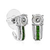 Moissanite & Chrome Diopside
