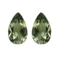 AAA Green Apatite Set of 2 (Pear 7x5 mm) 1.30 ctw