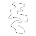 Multi Gemstone Beaded Necklace 48 Inches in Sterling Silver 97.10 ctw - Sticky add to cart bar