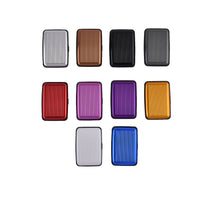 Set of 10 Multi Color Mini RFID Protected Card Holder (4.33"x2.95"x0.78")
