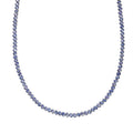 Doorbuster Tanzanite Tennis Necklace (18 Inches) in Platinum Over Sterling Silver 20.15 ctw - Sticky add to cart bar
