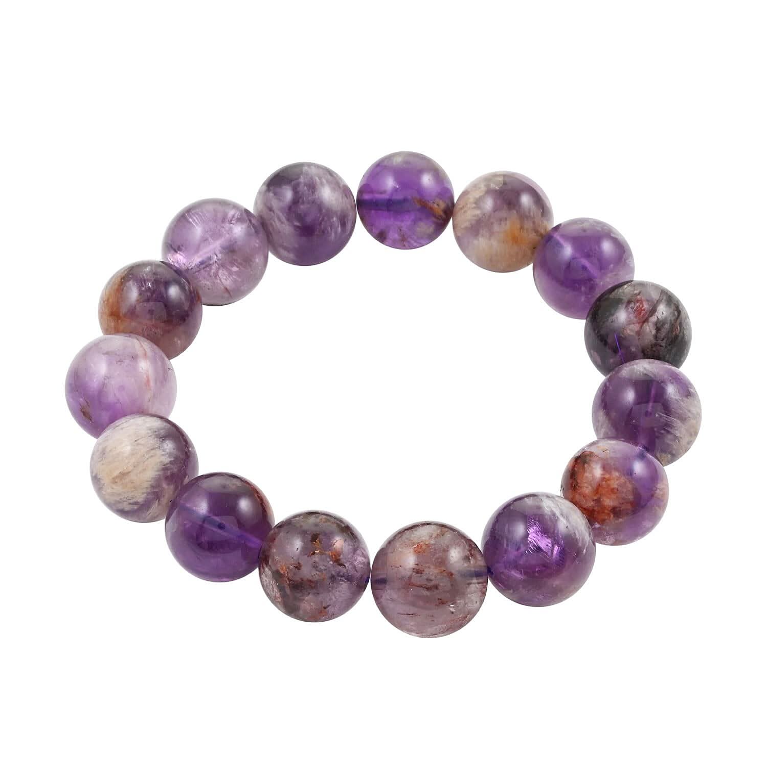 Cacoxenite Beaded Stretch Bracelet 320.00 ctw