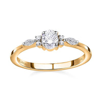 Iliana 18K White Gold Diamond (G-H, SI) Ring (Size 6.0) 0.50 ctw