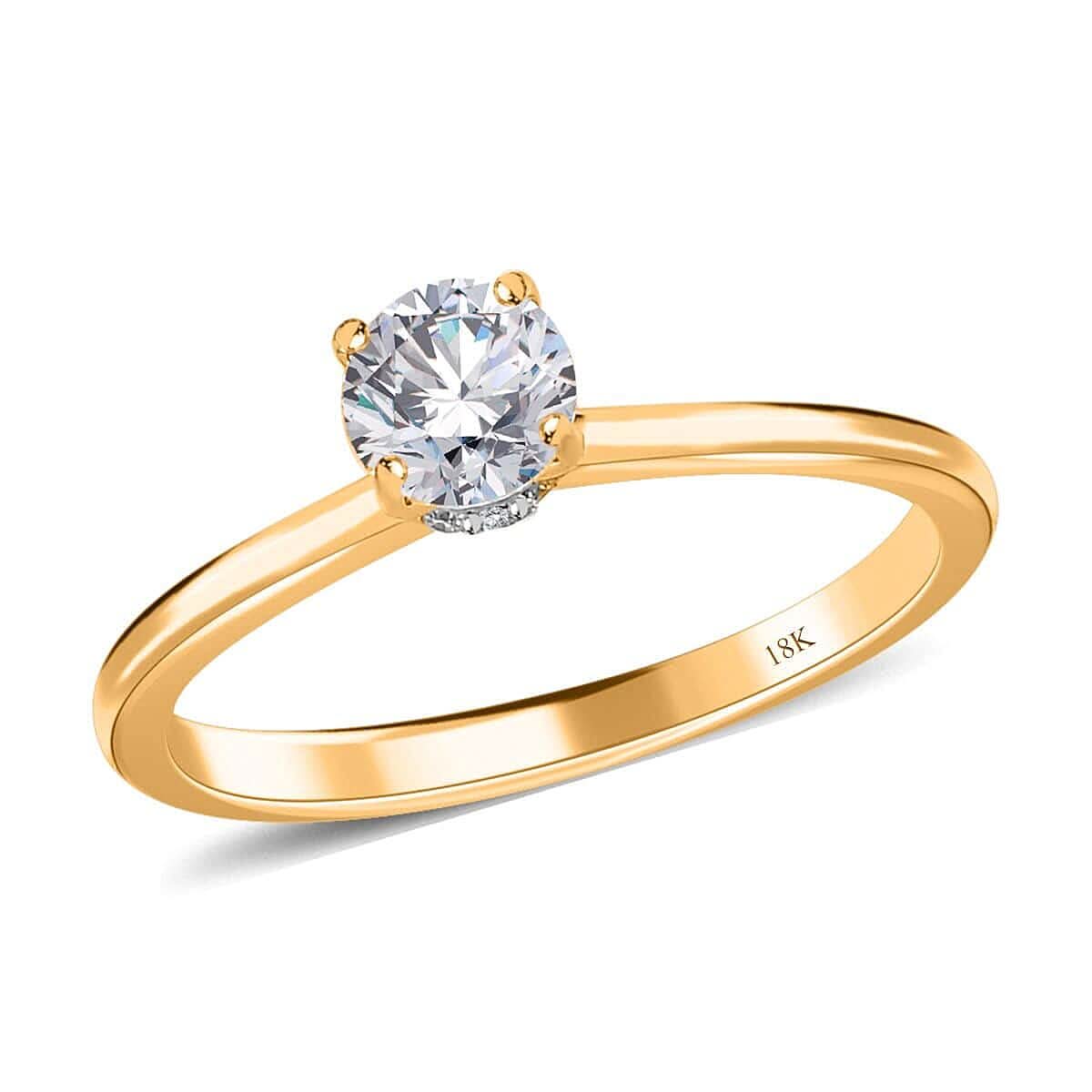 Iliana 18K Yellow Gold Diamond (G-H, SI1) Ring (Size 6.0) 0.50 ctw