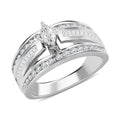 10K White Gold Diamond (H-I, SI) Ring (Size 8.0) (4.80 g) 1.00 ctw - Sticky add to cart bar