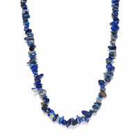 Ruby Zoisite Chips Necklace 20 Inches in Sterling Silver 217.75 ctw