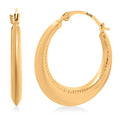 14K YG Hoop Earrings - Sticky add to cart bar