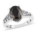 Elite Shungite Solitaire Ring in Platinum Over Copper 1.15 ctw - Sticky add to cart bar