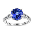 Rhapsody 950 Platinum AAAA Tanzanite and E-F VS Diamond Ring (Size 6.0) 3.15 ctw - Sticky add to cart bar