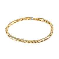 10K Yellow Gold 5mm Palma Bracelet (7.50 In) 7.50 Grams