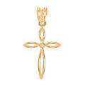 10K Yellow Gold 11.65x18.95mm Crucifix Pendant 0.40 Grams - Sticky add to cart bar