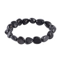 Shungite Tumbled Beaded Stretch Bracelet 85.00 ctw - Sticky add to cart bar