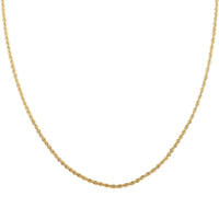 10K Yellow Gold 4mm Rope Necklace 22 Inches 7.3 Grams