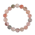Multi Rutilated Quartz Beaded Stretch Bracelet 175.00 ctw - Sticky add to cart bar