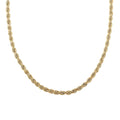 10K Yellow Gold 5.5mm Rope Necklace 24 Inches 14.7 Grams - Sticky add to cart bar