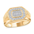 10K Yellow Gold Diamond G-H I2-I3 Men's Ring (Size 10.0) 0.50 ctw - Sticky add to cart bar