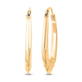 14K Yellow Gold Twisted Hoop Earrings - Sticky add to cart bar