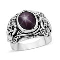 Bali Legacy Indian Star Ruby Ring in Sterling Silver (Size 10.0) 6.35 ctw - Sticky add to cart bar