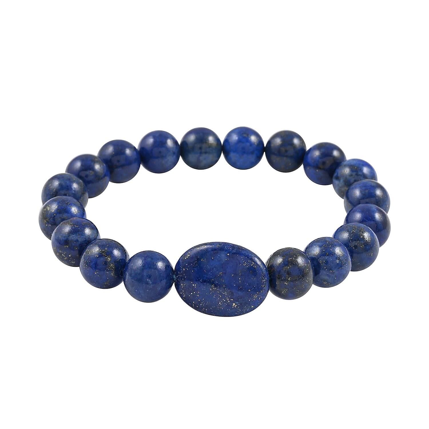 Lapis Lazuli Beaded Stretchable Bracelet 150.00 ctw