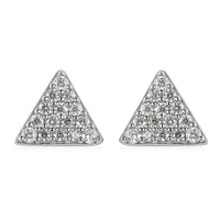 Moissanite Stud Earrings in Platinum Over Sterling Silver 0.40 ctw