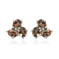 Premium Jenipapo Andalusite Stud Earrings in Platinum Over Sterling Silver 1.10 ctw - Sticky add to cart bar