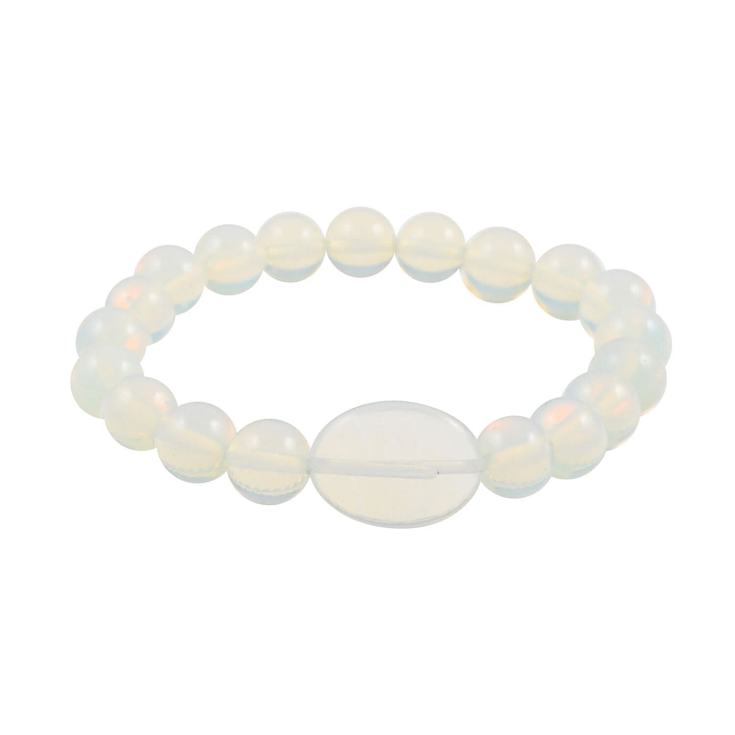 Opalite Beaded Stretch Bracelet 150.00 ctw