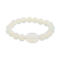 Opalite Beaded Stretch Bracelet 150.00 ctw
