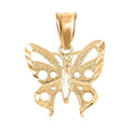 10K Yellow Gold 14.45 x 14.65mm Butterfly Pendant - Sticky add to cart bar
