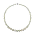 Pink Morganite, Aquamarine, Heliodor Beaded Necklace 20 Inches in Rhodium Over Sterling Silver 595.00 ctw - Sticky add to cart bar