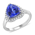 Certified and Appraised Rhapsody 950 Platinum AAAA Tanzanite and E-F VS Diamond Halo Ring 5 Grams 3.00 ctw (Del. in 7-10 Days) - Sticky add to cart bar