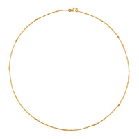 24K Yellow Gold Link Chain Necklace 20 Inches 3.35 Grams