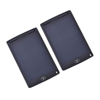 Set of 2 Black LCD Writing Tablet (8.98"x5.75"x0.24")
