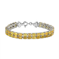 Niassa Ruby (FF) Double- Row Bracelet in Platinum Over Sterling Silver (7.25 In) 31.20 ctw Be the first to write a review