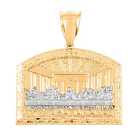 10K Yellow and White Gold 26x31.4mm The Last Supper Pendant 5.7 Grams